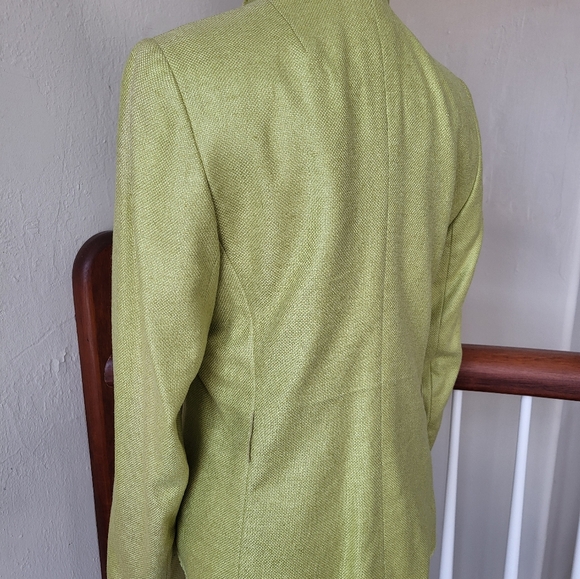 Akris Lime Green Blazer Size 10 - Picture 4 of 15